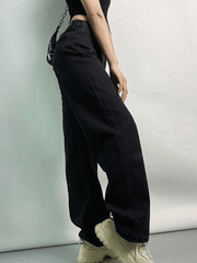 High waisted boyfriend jeans