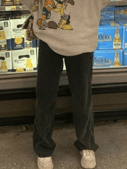 High waisted boyfriend jeans