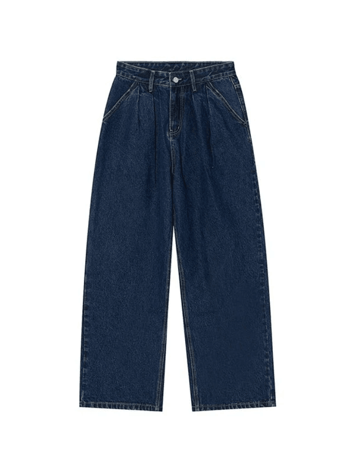 90s pleated baggy boyfriend jeans