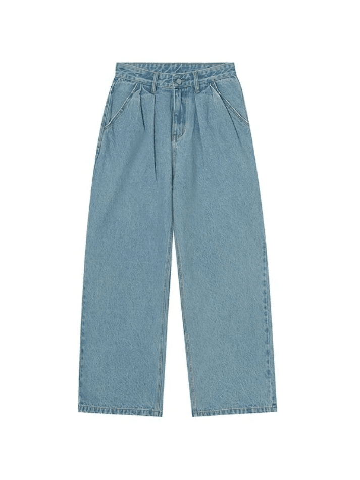 90s pleated baggy boyfriend jeans