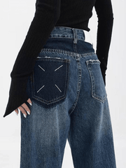Classic Contrast Boyfriend Jeans