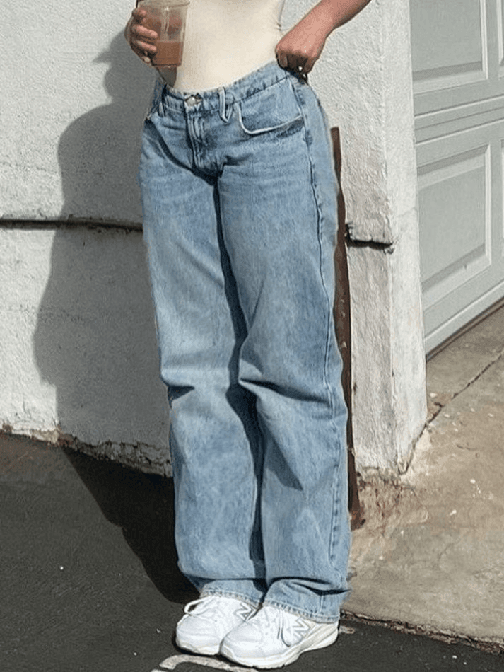 Mid Wash Classic Boyfriend Jeans