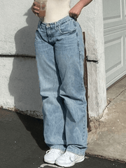 Mid Wash Classic Boyfriend Jeans