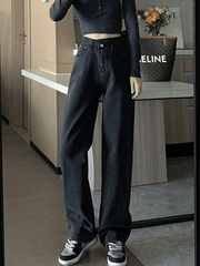 Vintage Washed Crossover Boyfriend Jeans