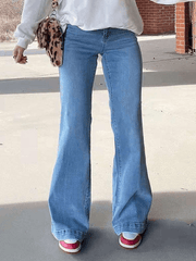 Mid Rise Washed Boyfriend Jeans