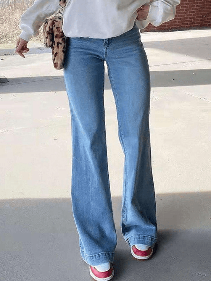 Mid Rise Washed Boyfriend Jeans