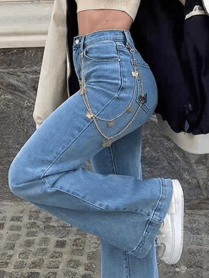Mid Rise Washed Boyfriend Jeans