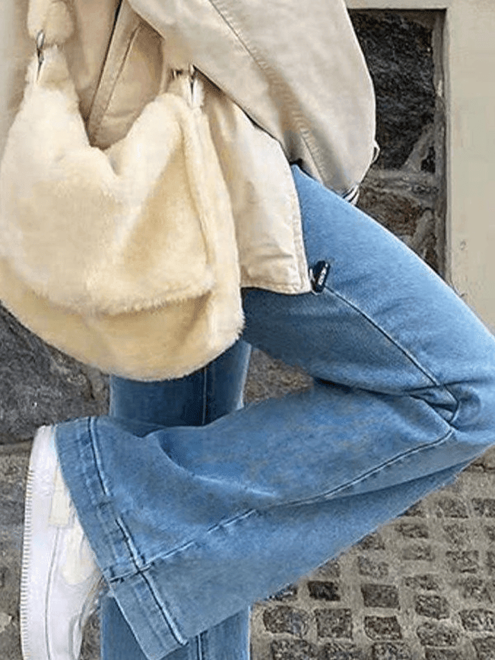Mid Rise Washed Boyfriend Jeans