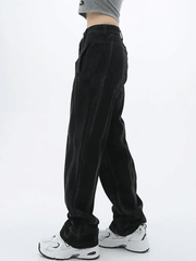 Black tie-dye boyfriend jeans