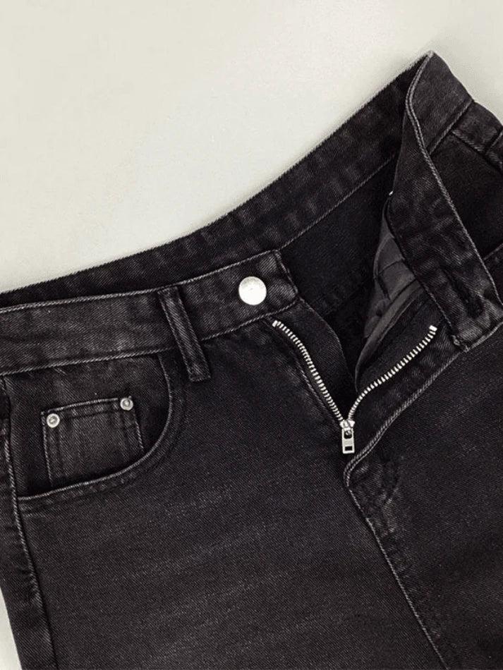 Washed vintage black boyfriend jeans