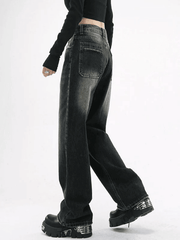 Vintage frayed-edge boyfriend jeans