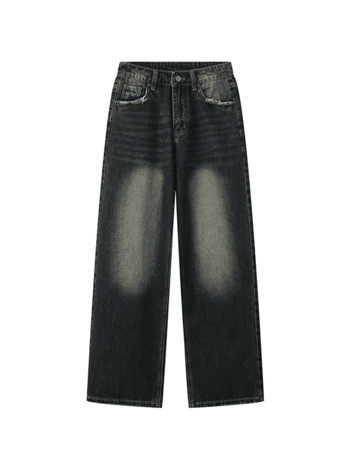 Vintage frayed-edge boyfriend jeans