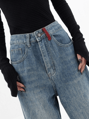 Vintage contrast 90s boyfriend jeans