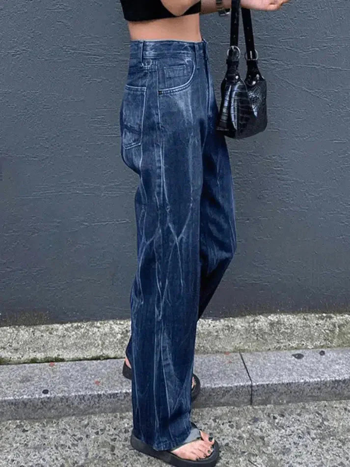 Vintage tie-dye boyfriend jeans