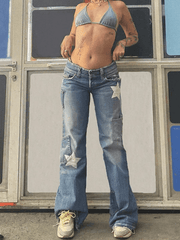 Distressed Vintage Star Cargo Jeans