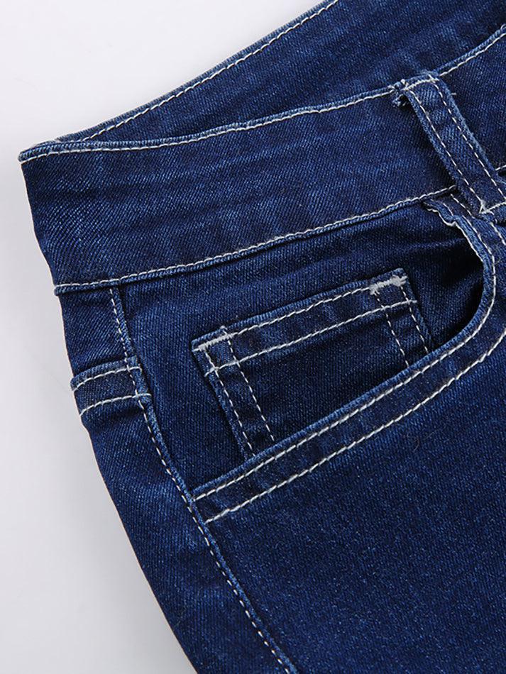 Klassische High-Rise-Flare-Jeans