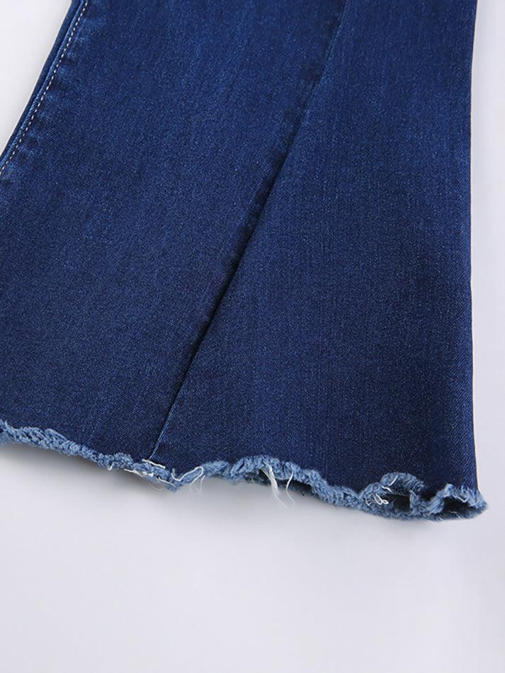 Klassische High-Rise-Flare-Jeans