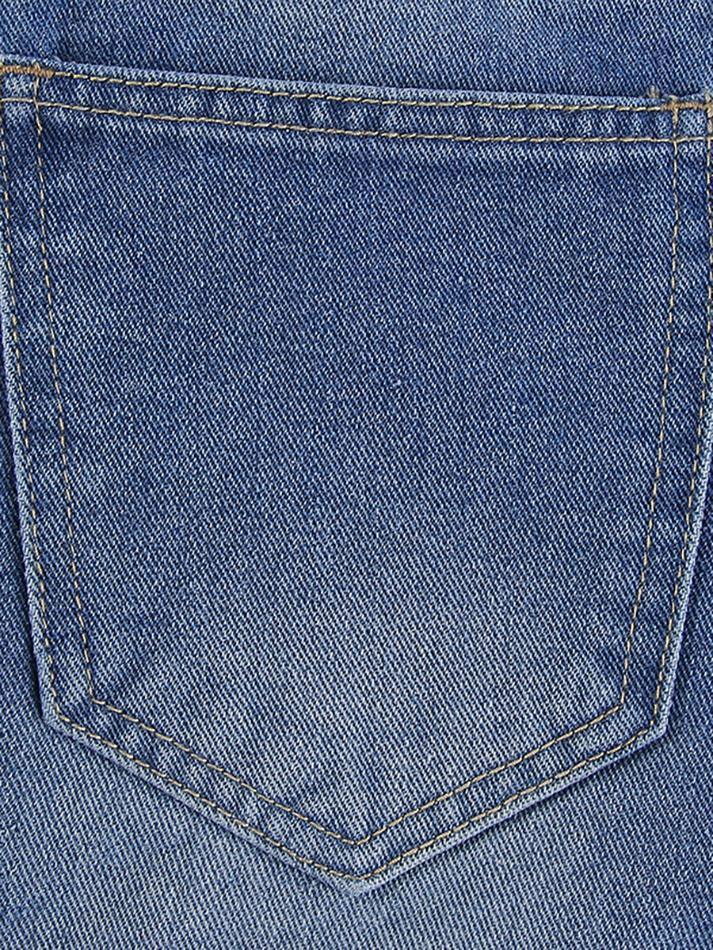Vintage faded heart print jeans