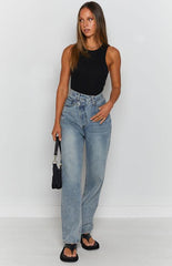 "Irina" high-waisted jeans