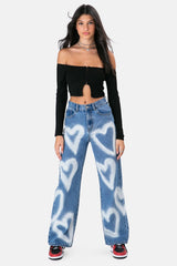 "Mara" high-waisted jeans