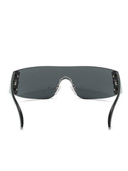 Y2K Futuristic Rimless Sunglasses