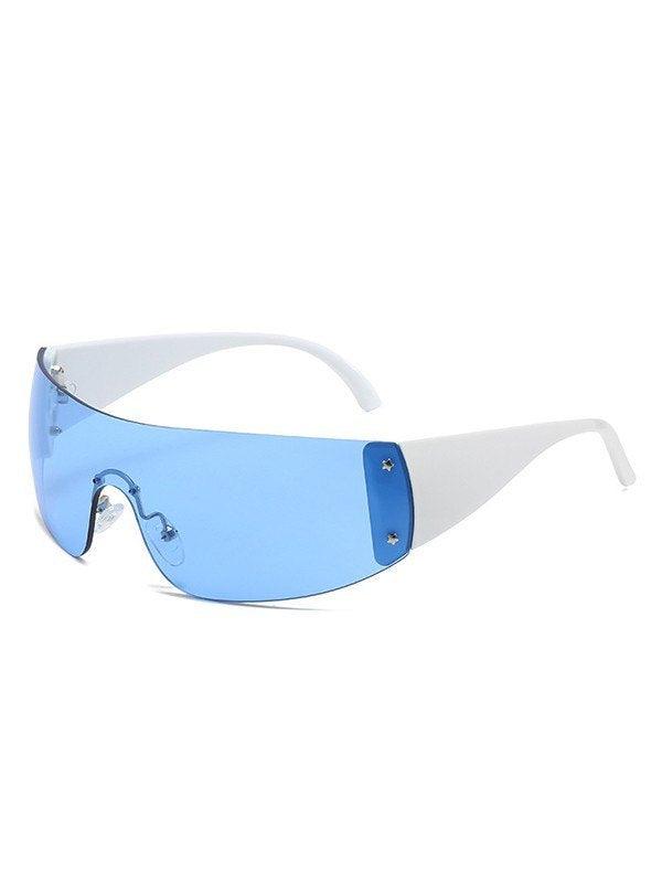 Y2K Futuristic Rimless Sunglasses