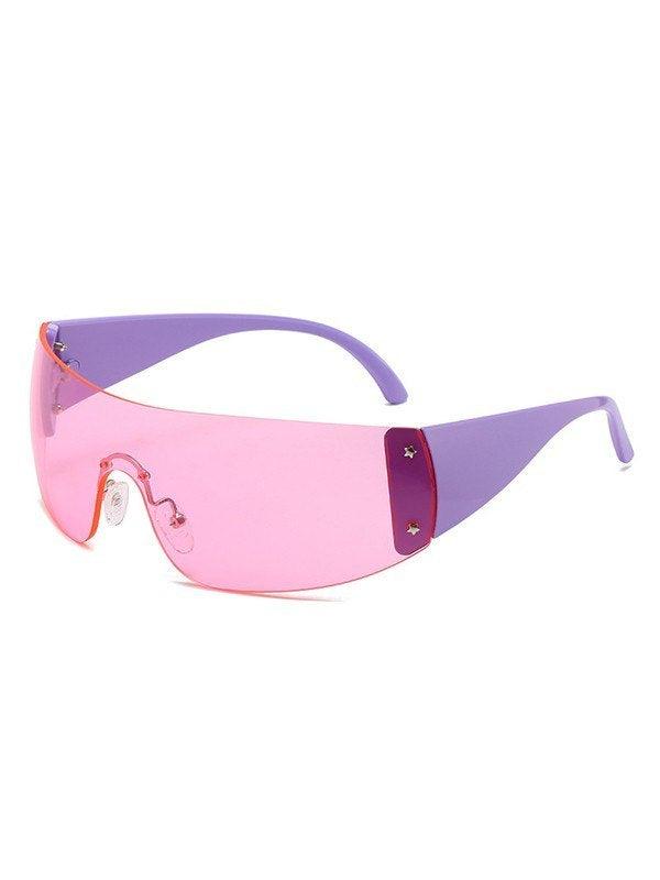 Y2K Futuristic Rimless Sunglasses