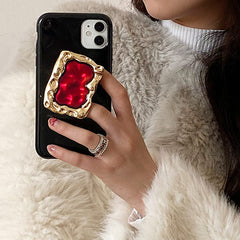 iPhone-Hülle mit Metall-Edelstein