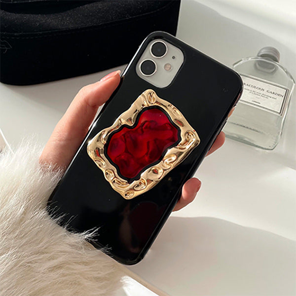 iPhone-Hülle mit Metall-Edelstein