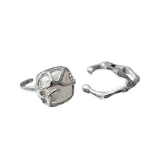Minimalistisches ästhetisches Ringset
