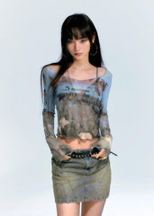 Natur Mesh Top