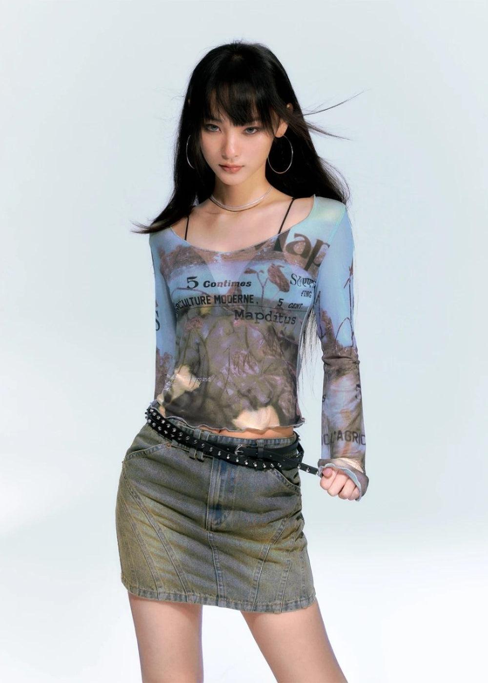 Natur Mesh Top