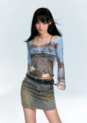 Natur Mesh Top