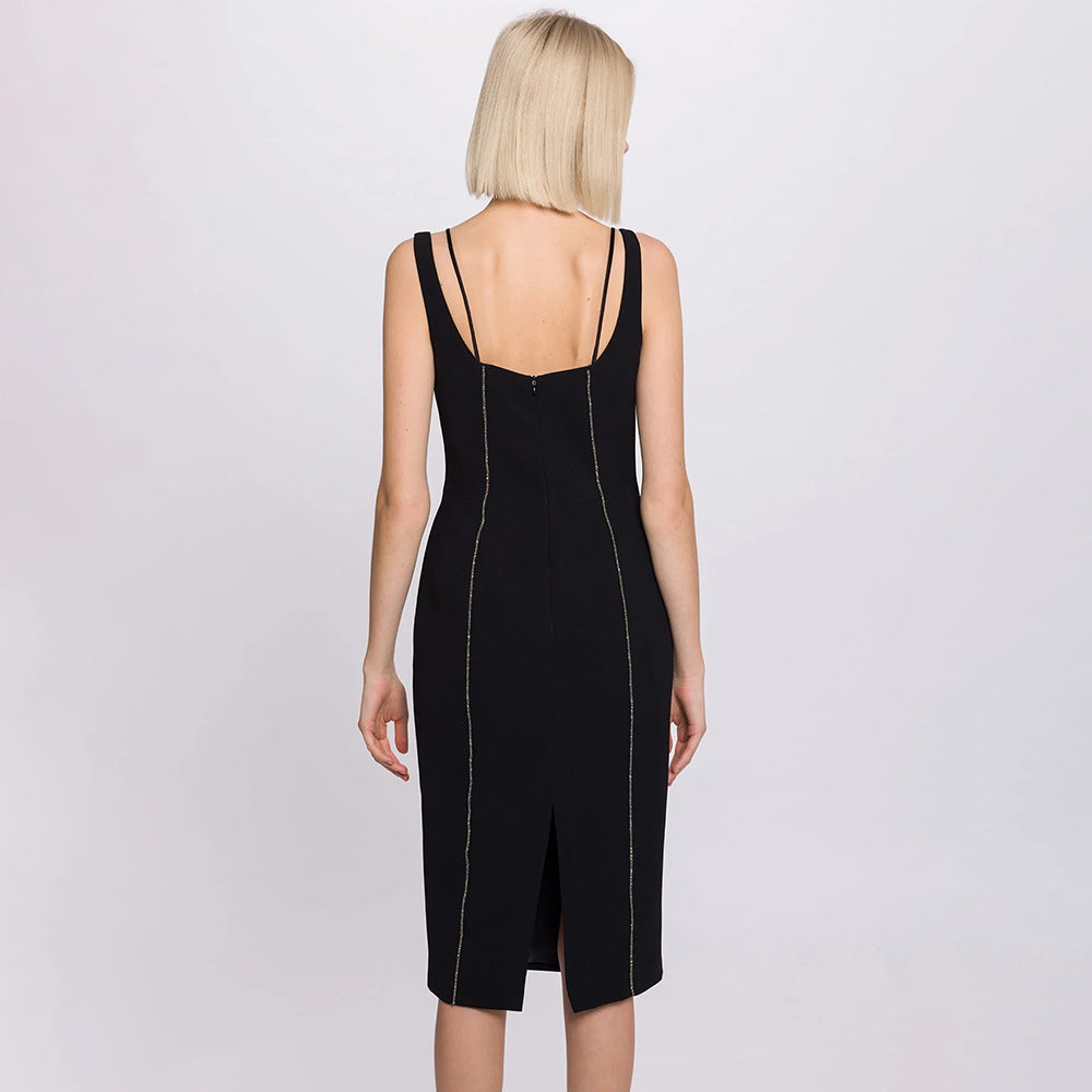 Bow Suspenders Bandage One Piece Dress Girls Diamond Mesh Floral Dress