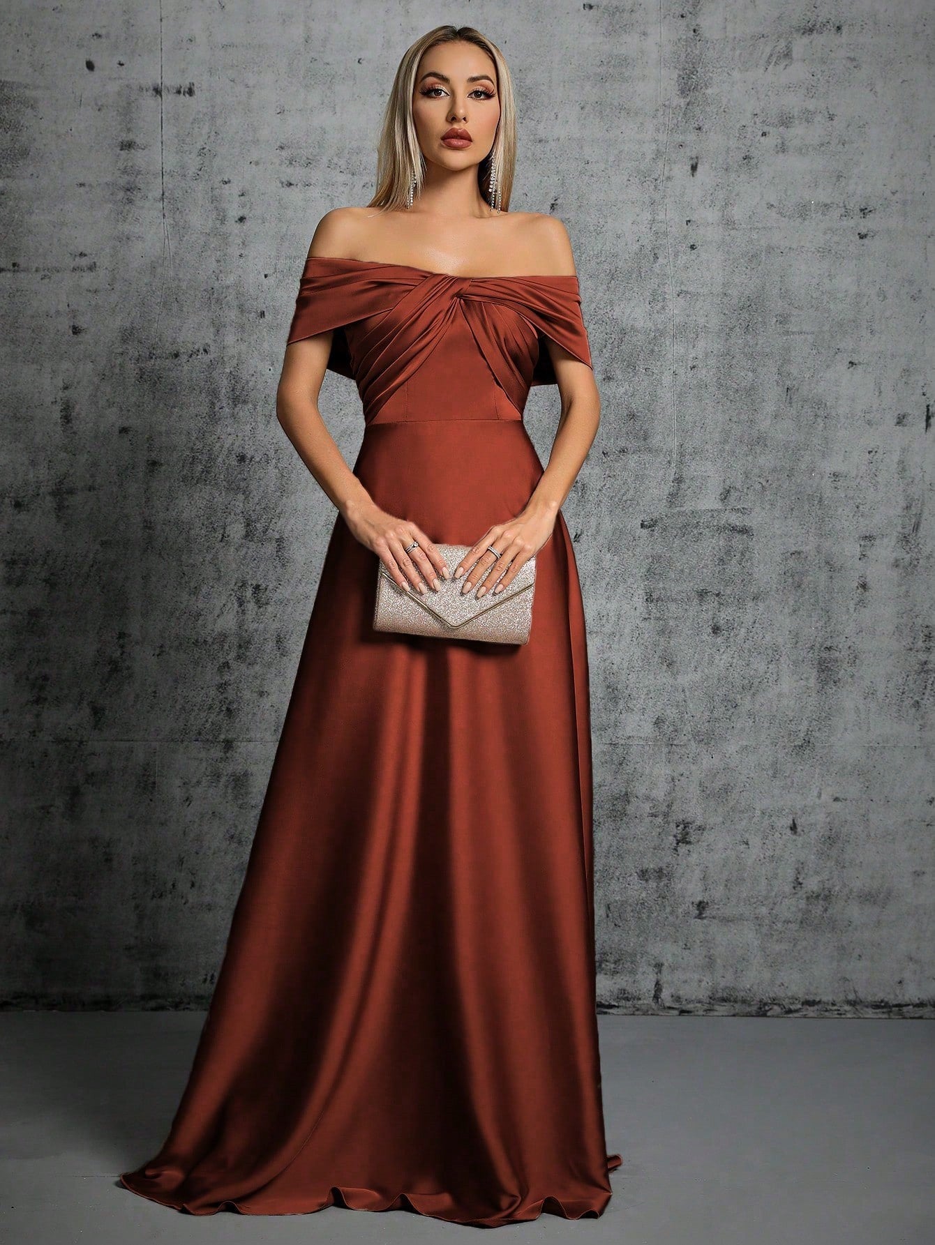 Off Shoulder Cocktail Party Christmas Party Dress