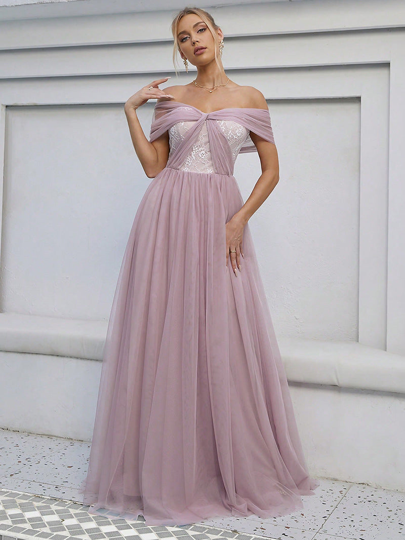 Vestido de noche, cóctel, fiesta de Navidad, sin espalda, verano