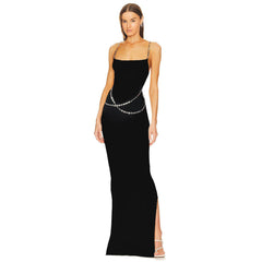 Simple Chain Maxi Dress Party Dress Evening Dress Sexy