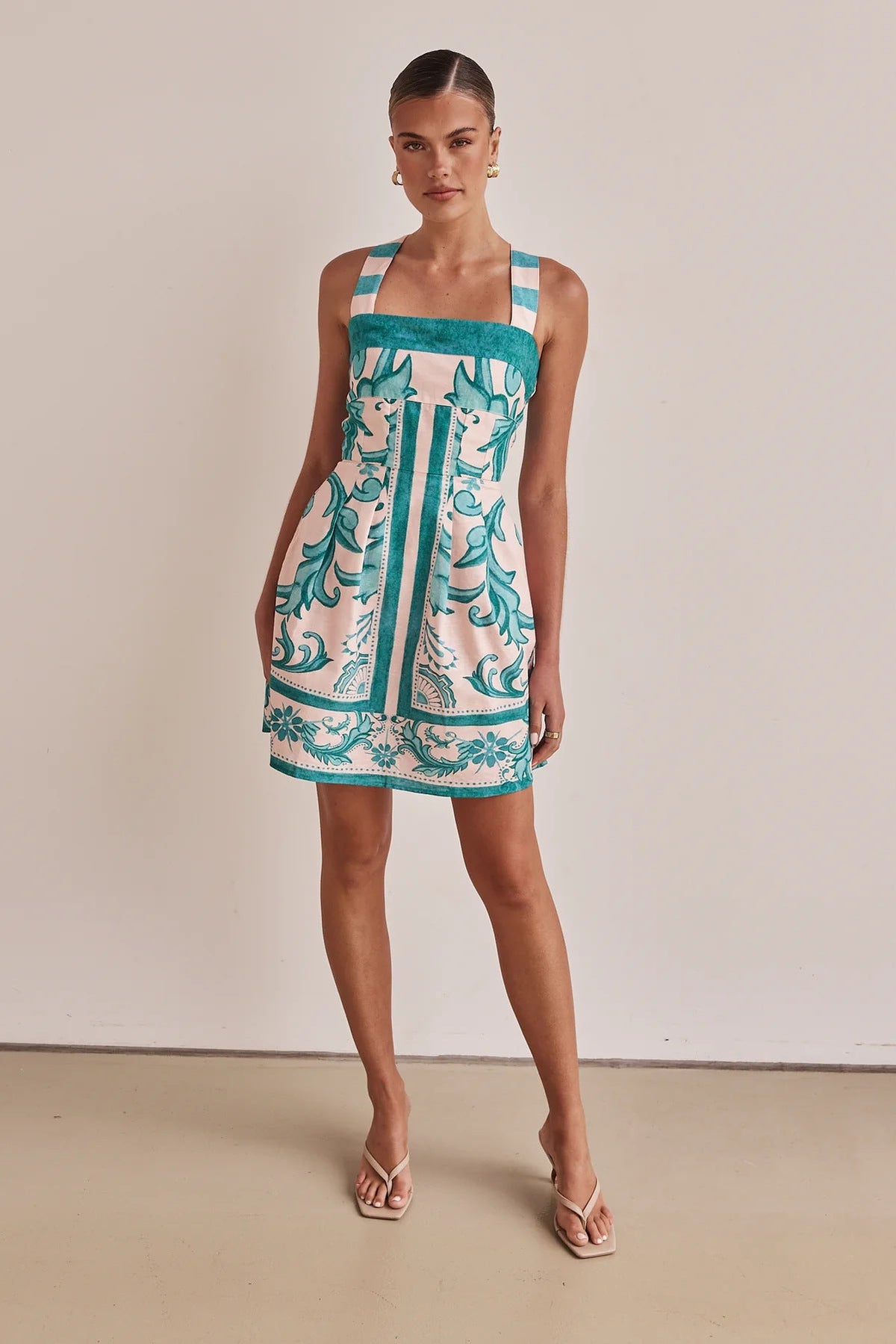 Cami Dress Printed Suspender
