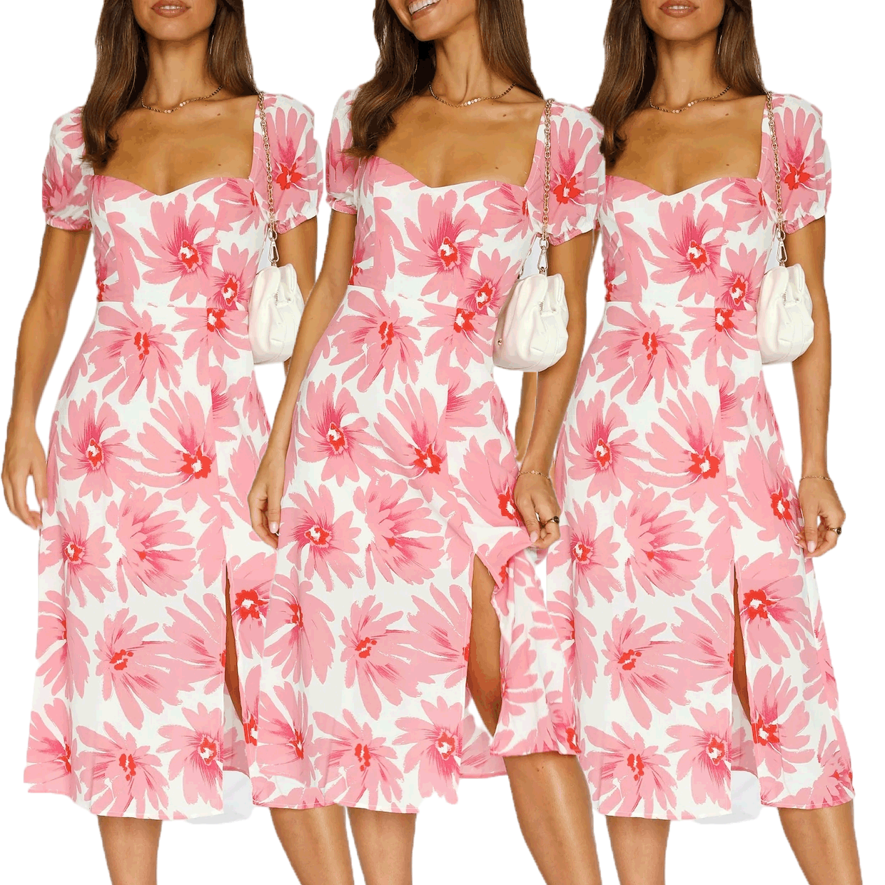 Vestido fresco con estampado floral