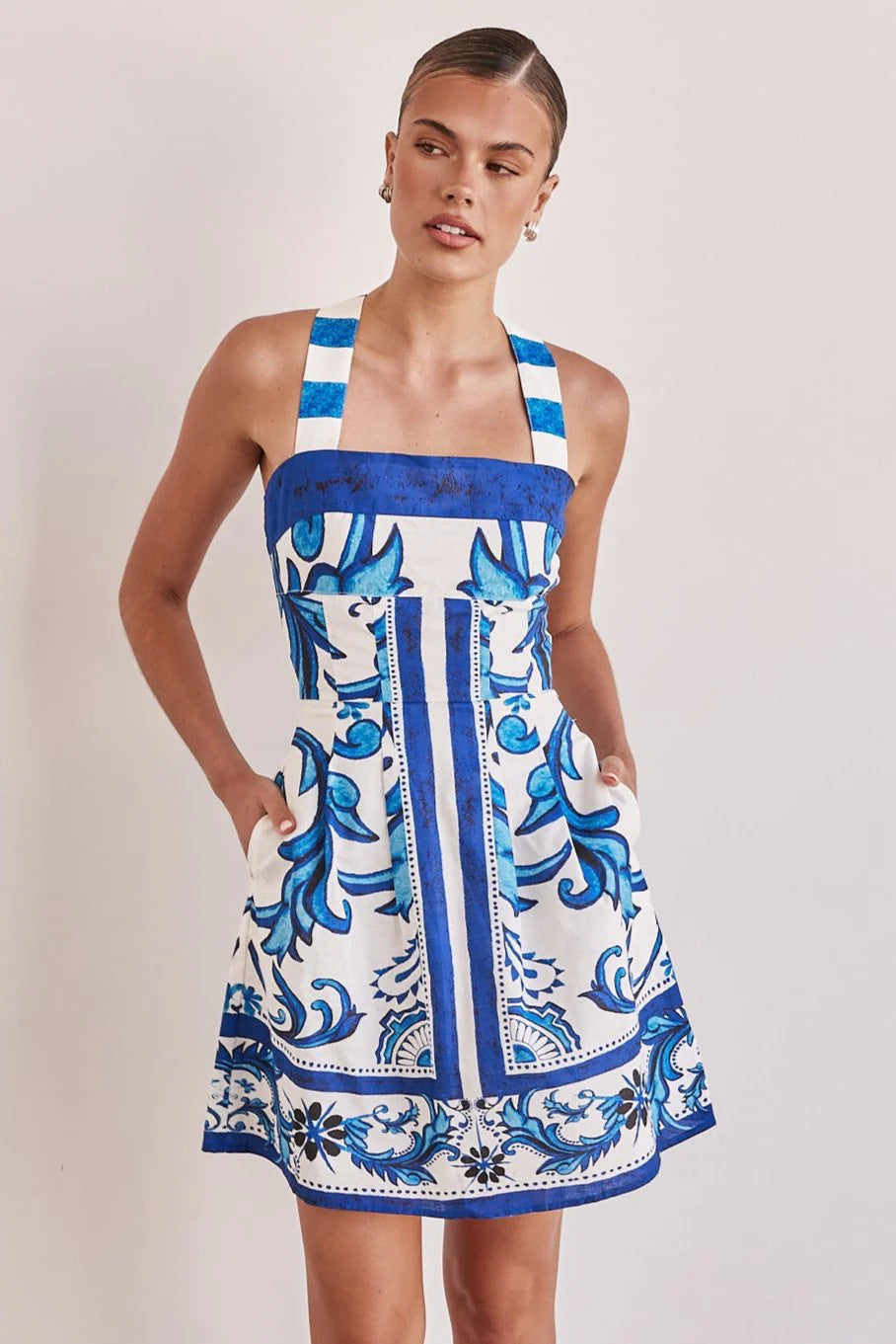 Cami Dress Printed Suspender
