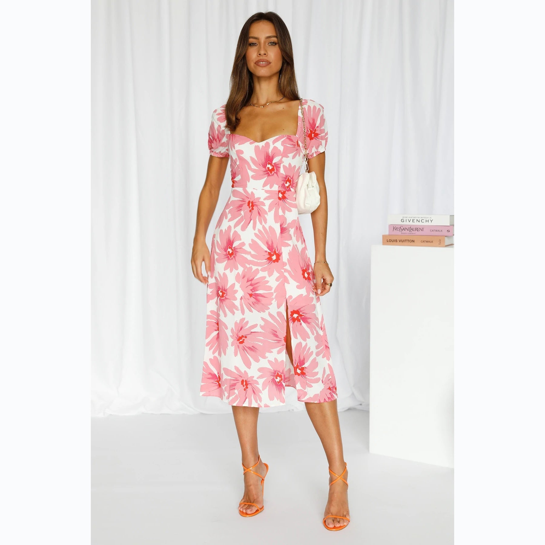 Vestido fresco con estampado floral