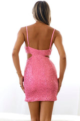 Sequin Sling Sequin Sheath Slim Fit Dress