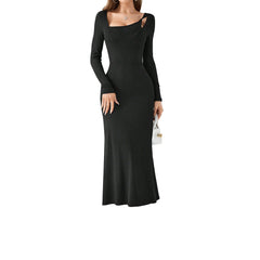 Design Back Hollow Out Cutout Slim Slimming Sheath Dress