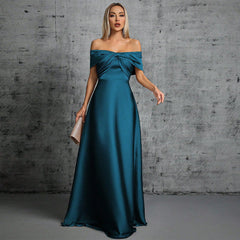 Off Shoulder Cocktail Party Christmas Party Dress