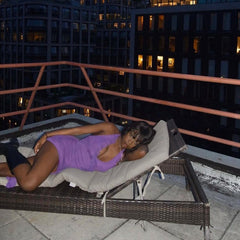 Solid Color Sleeveless Halter Lace Up Wooden Ear Mesh Stitching Dress