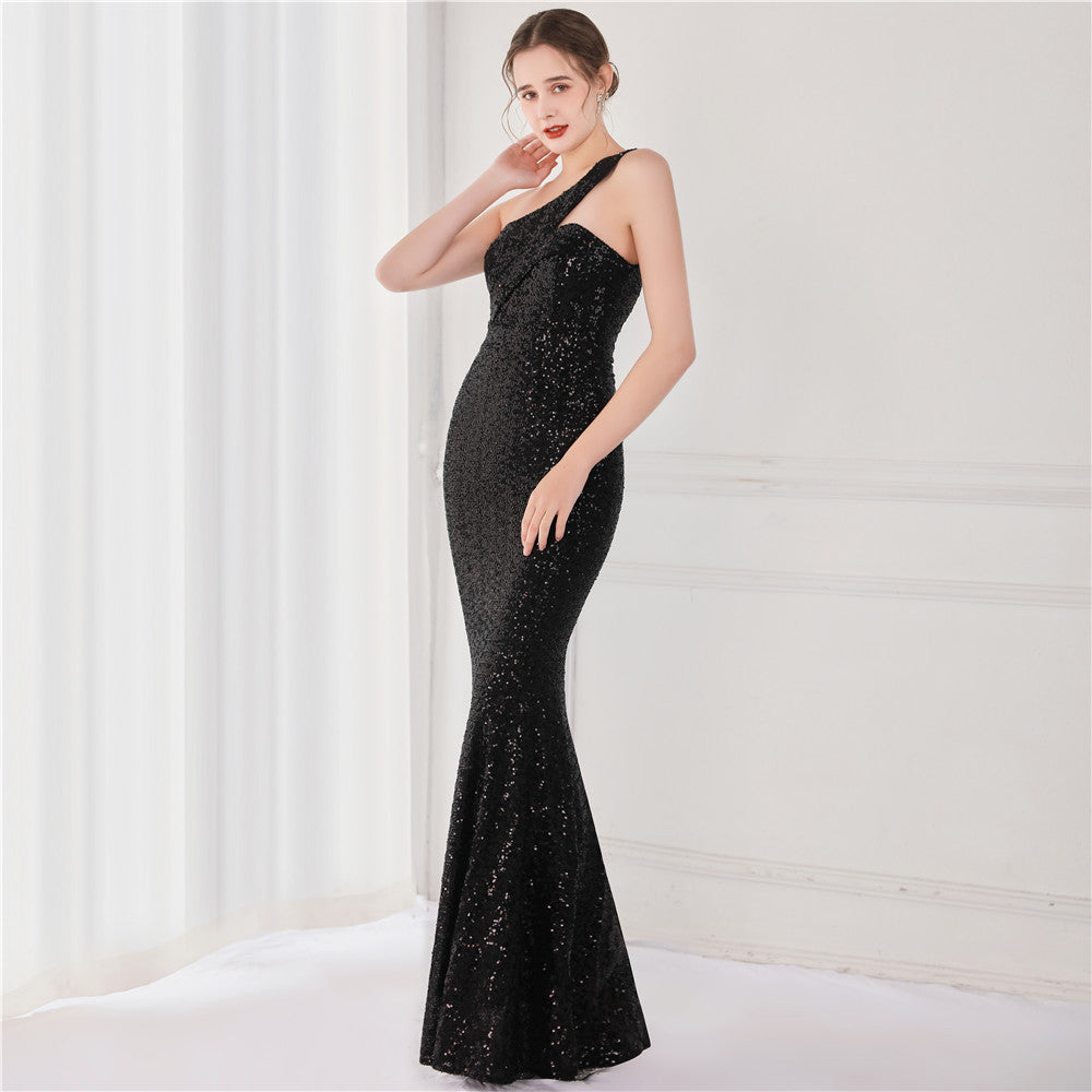Dream Socialite Gathering Party Evening Dress Long Toast Host Dress