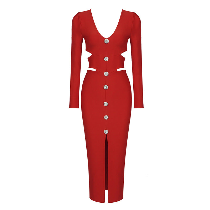 Vestido retro de punto de alta calidad, estilo francés, adelgazante, blanco, ajustado, para verano