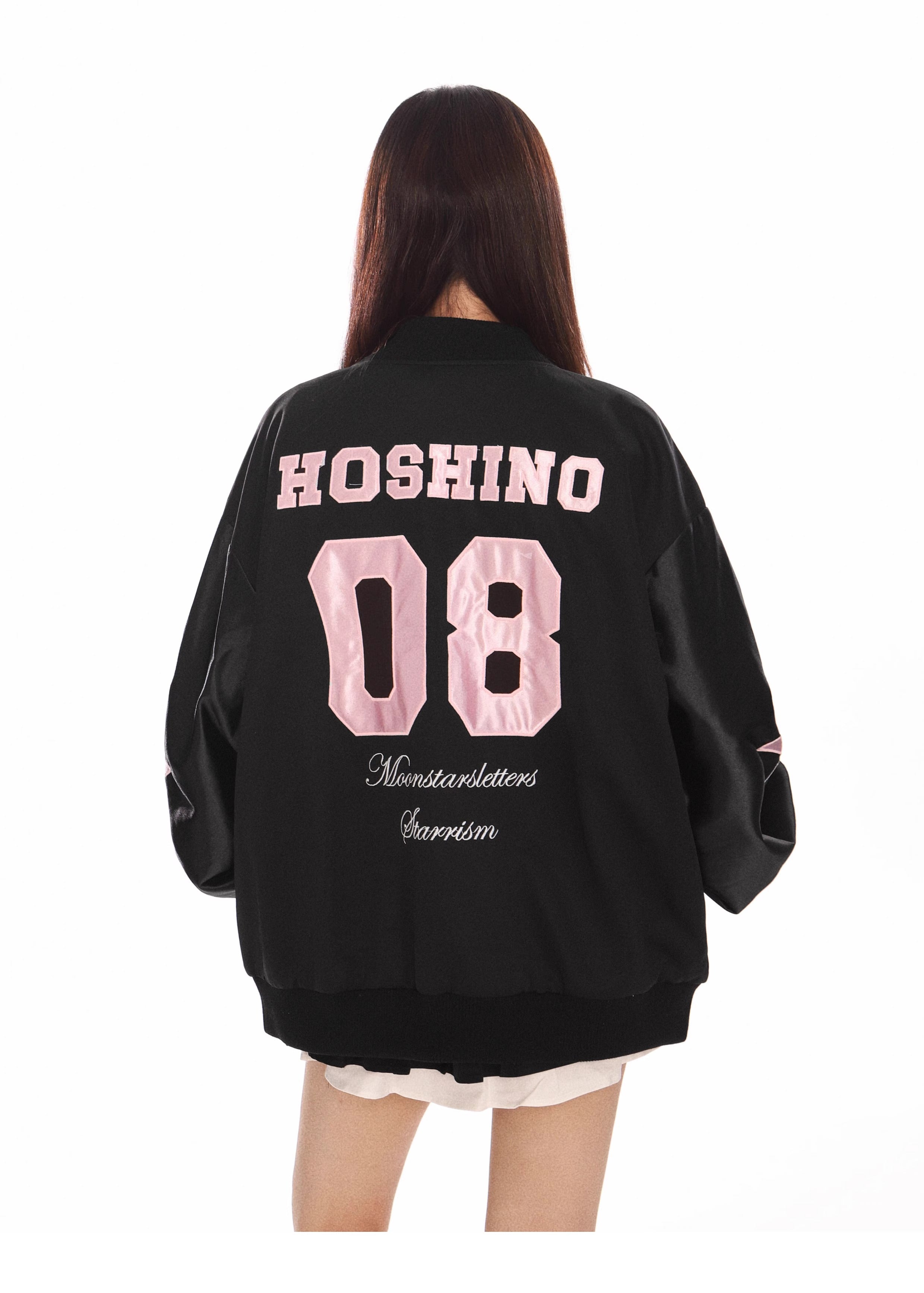 Butterfly Embroidered Baseball Jacket