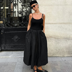 Camisón negro de otoño para mujer, ropa de abrigo negra, pijama para estar en casa