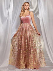 Suspender Pleated A Swing Dinner Dress Cocktail Bridesmaid